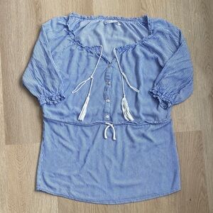 Faithfull the Brand Striped Tunic Top